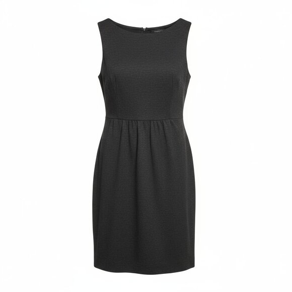 Theory Dresses & Skirts - Theory Dress Womens 6 Charcoal Sleeveless Sheath Career Tailored Cotton Blend